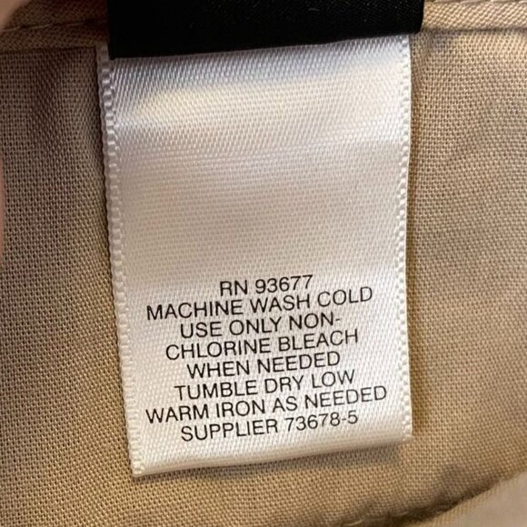 Liz Claiborne Mens Beige Linen-Cotton Blend Flat-Front Pants Size 32s - Picture 7 of 16